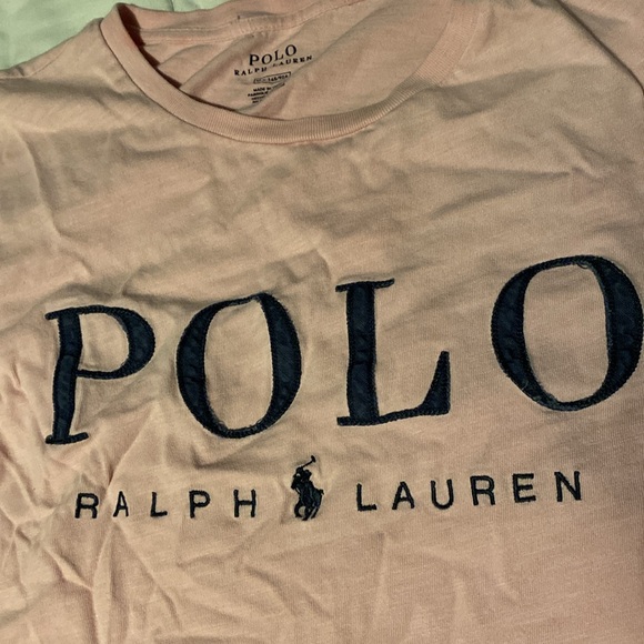 POLO RALPH LAUREN DISTRESSED PINK SHORT SET SIZE MEDIUM - Picture 2 of 6
